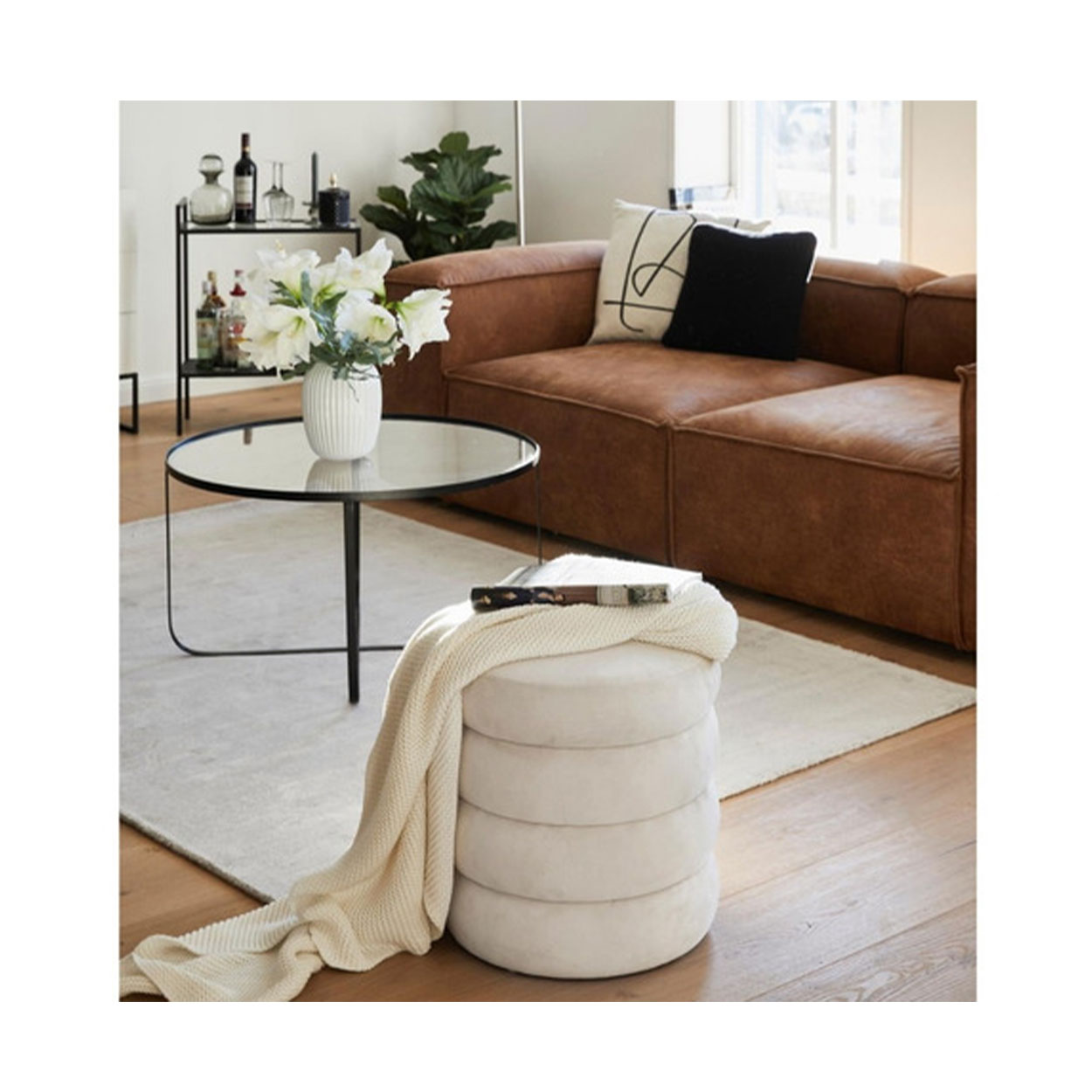 Puff Redondo Stef VQ Pana