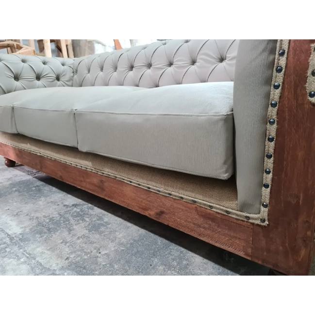 Sillón Chesterfield Constructor Restoration 3 Cuerpos Ecocuero