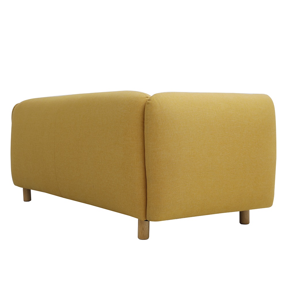 Sillón Moderno Cubic 2 Cuerpos Integrado Lino Antidesgarros