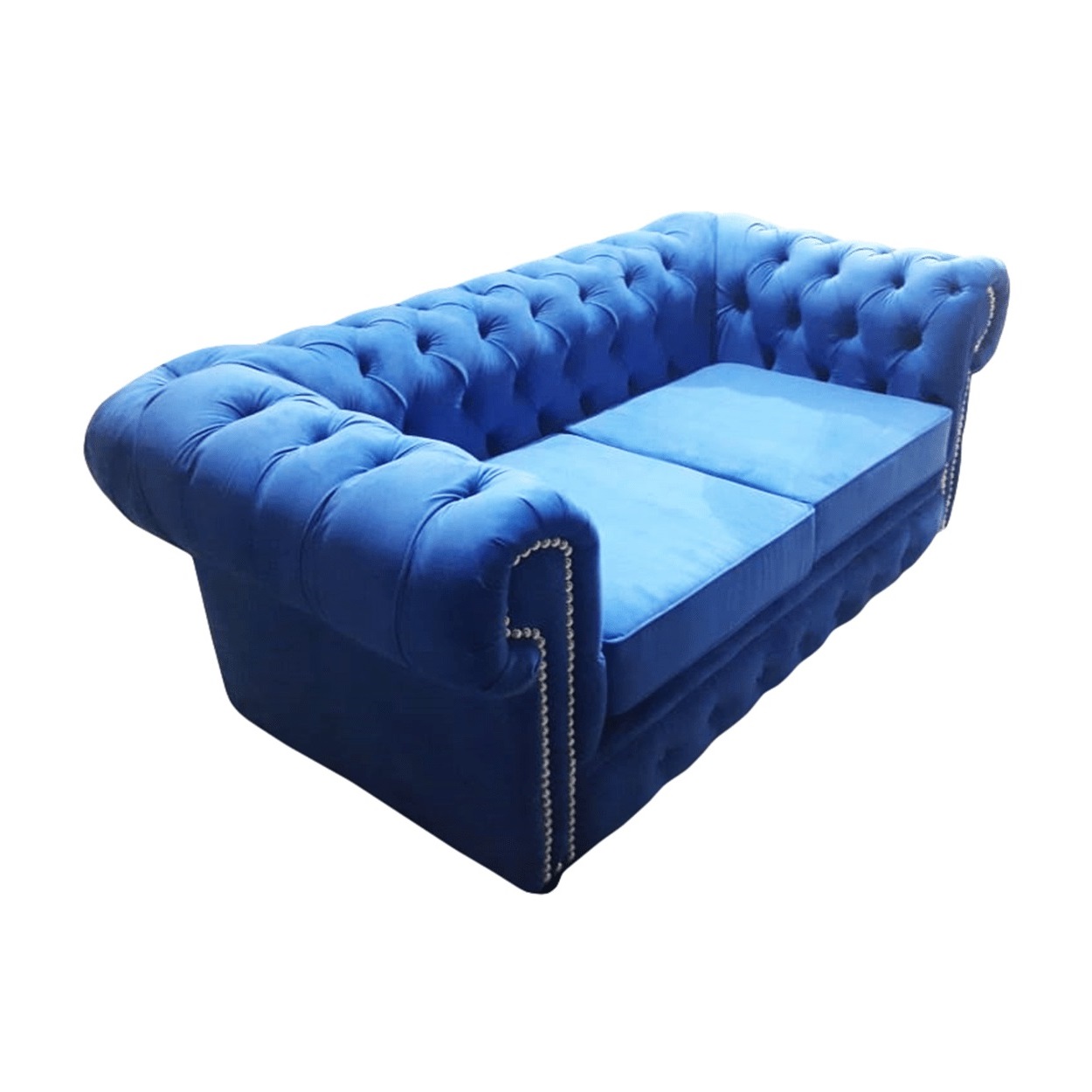 Sillón Chesterfied 2 Cuerpos Pana Antimanchas