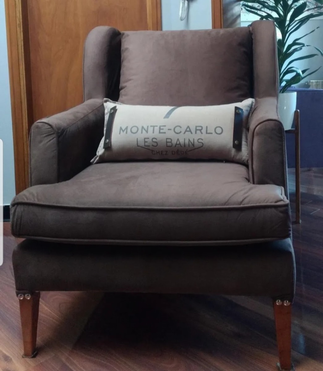 Sillón Simone Vintage 1 Cuerpo Pana Antimancha