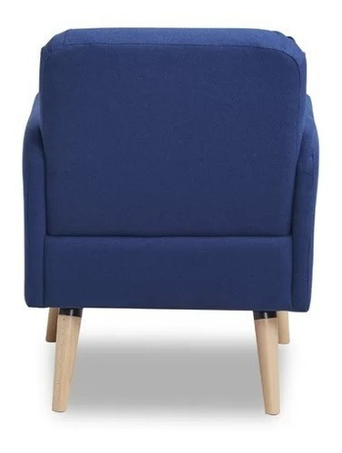 Sillón Sofá Nórdico Vintage Emery 1 Cuerpo Lino Antidesgarros