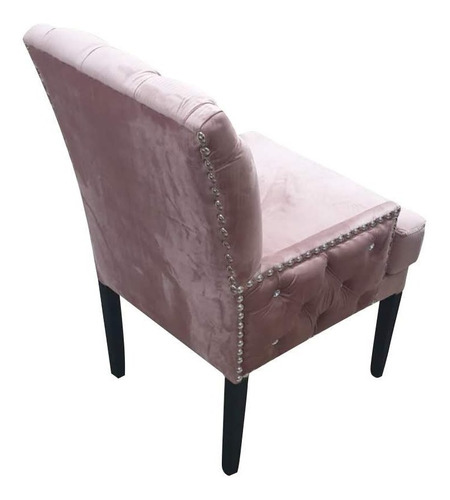 Silla Vestida Tristan Botones tipo Diamante Pana Antimanchas