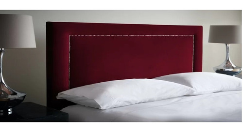 Respaldo Sommier Penington Liso con Tachas 140cm Pana Antimancha