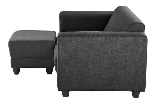 Sillón Sofá Moderno 2 Cuerpos + Puff Pana Antimanchas