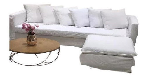 Sillon Ghost 3 Cuerpos + Puff Funda Tussor