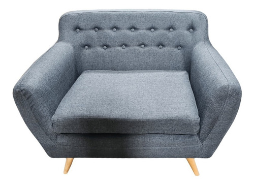 Sillón Sofá Nórdico Racknar 1 Cuerpo Lino Antidesgarros