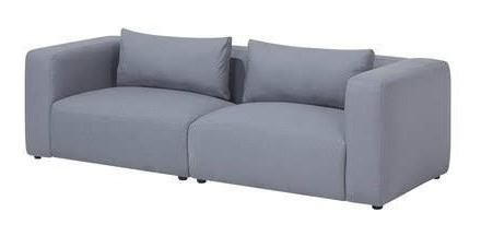 Sofá Sillón Retro Vintage Duhart 2 Cuerpos Lino Antidesgarros