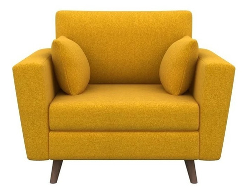 Sillón Sofá Nórdico Vintage Dymas 1 Cuerpo Pana Antimancha