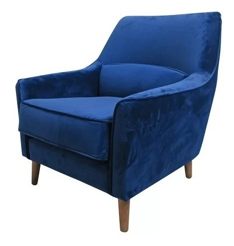 Sillón Sofá Nórdico Vintage Gadar 1 Cuerpo Pana Antimancha