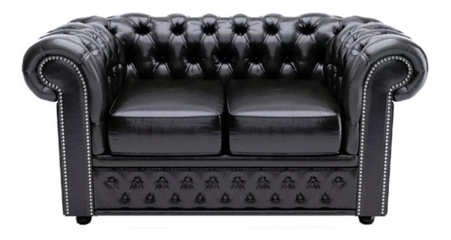 Sillón Chesterfied Dos Cuerpos Cuero 100% Vacuno