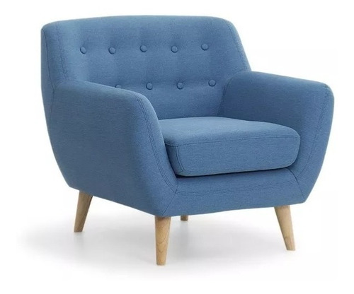 Combo Dos Sillones Nordiquitos Vintage 1 Cuerpo Lino Antidesgarro