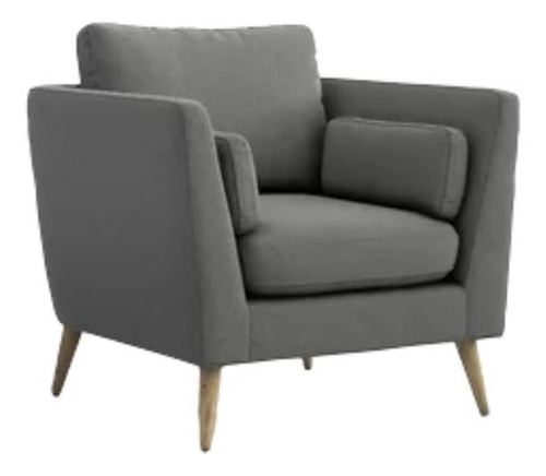 	Conjunto de jardín 5 plazas de poliéster gris/negro ROVIGO