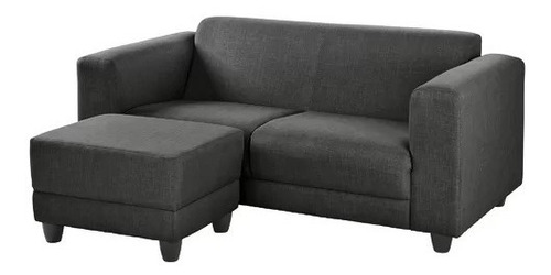 Sillón Sofá Moderno 2 Cuerpos + Puff Pana Antimanchas