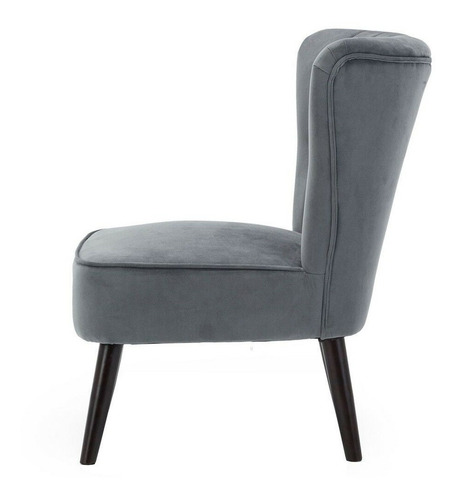 Silla Sillón Cody Con Respaldo Tapizado Capitoné Pana Antimancha