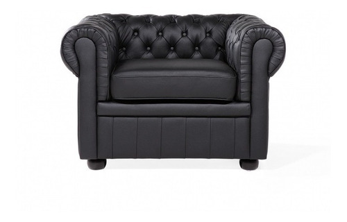 Sillón Chesterfield Vintage George III 1 Cuerpo Ecocuero