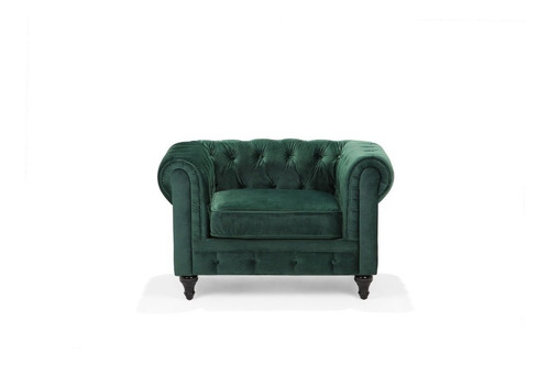 Combo Chesterfield Sillón 3 Cuerpos + Sillón 1 cuerpo Pana Antimancha