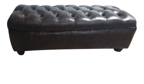 Puff Chesterfield Capitone 120x 50cm Ecocuero