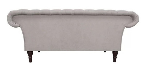 Sillón Chesterfield Churchill 2 Cuerpos Pana Antimanchas