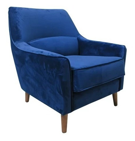 Sillón Sofá Nórdico Vintage Gadar 1 Cuerpo Pana Antimancha