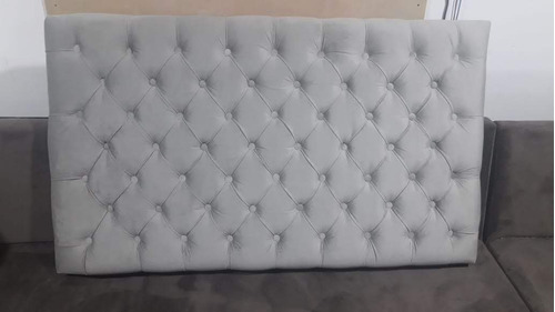 Respaldo Sommier Capitone Colgante 2 Plazas Pana Antimancha