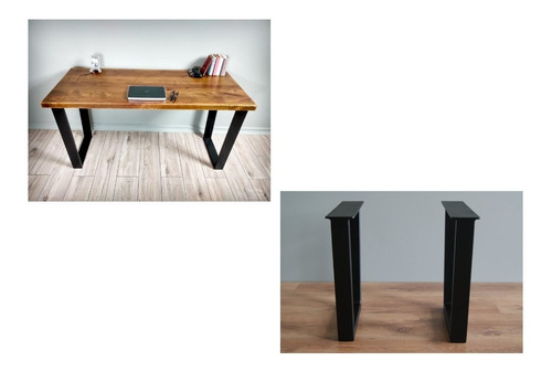 Escritorio Industrial Madera Paraíso 2 Pulgadas 80 X 140