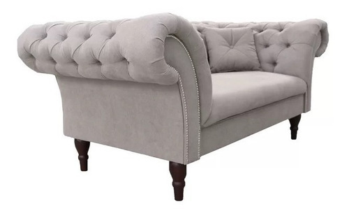 Sillón Chesterfield Churchill 2 Cuerpos Pana Antimanchas