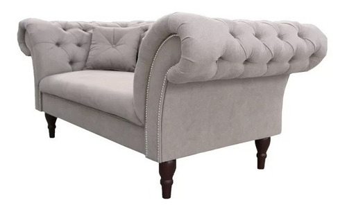 Sillón Chesterfield Churchill 2 Cuerpos Pana Antimanchas
