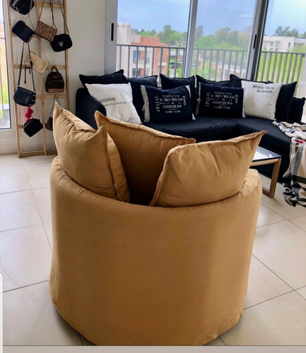 Sillon Ghost Circular 1 Cuerpo Con Funda Tussor