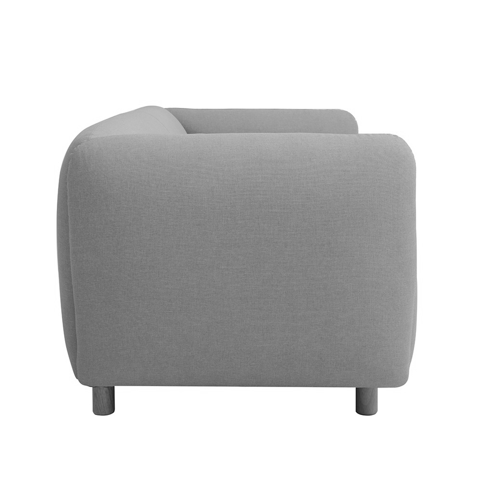 Sillón Moderno Cubic 2 Cuerpos Integrado Lino Antidesgarros