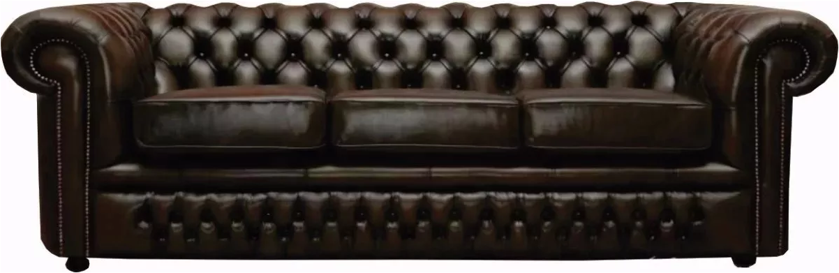 Sillon Chesterfield 3 Cuerpos Ecocuero