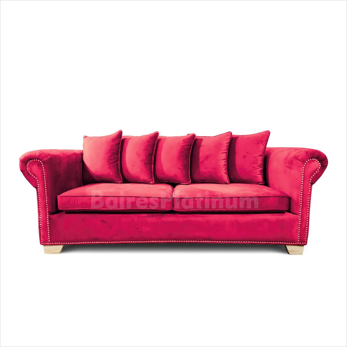 Sillón Vintage Cleopatra Confort 3 Cuerpos Pana Antimancha