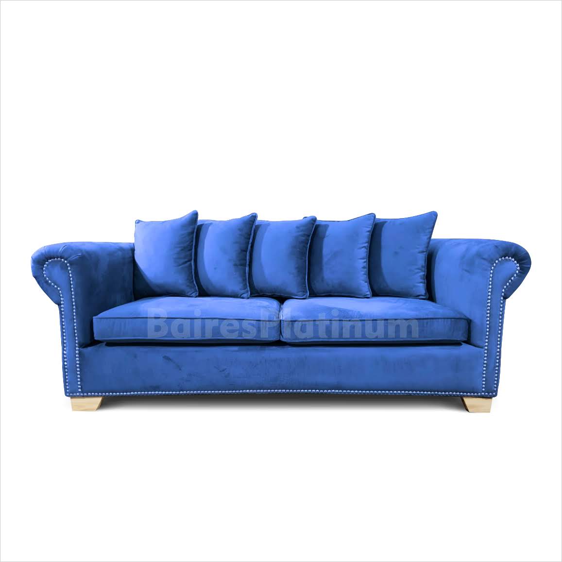 Sillón Vintage Cleopatra Confort 3 Cuerpos Pana Antimancha