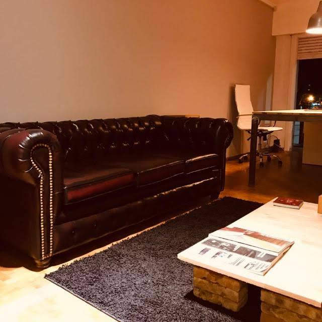 Sillon Chesterfield 3 Cuerpos Ecocuero