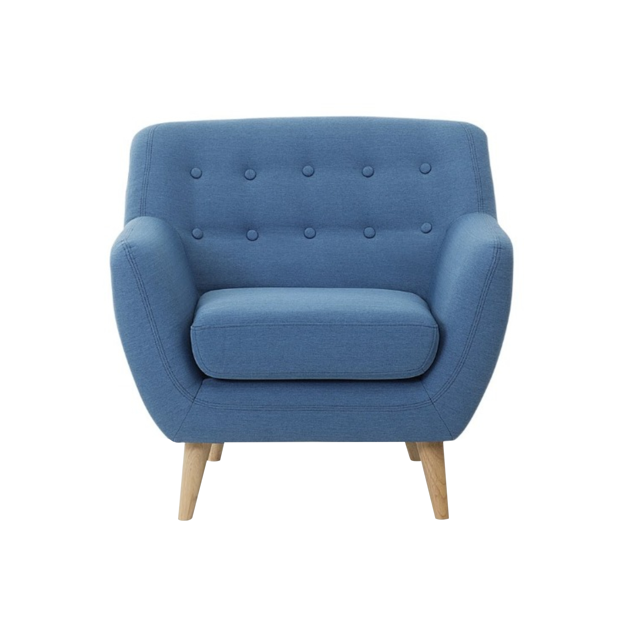 Sillón Nórdico Vintage Un Cuerpo Lino Alpha Antidesgarros