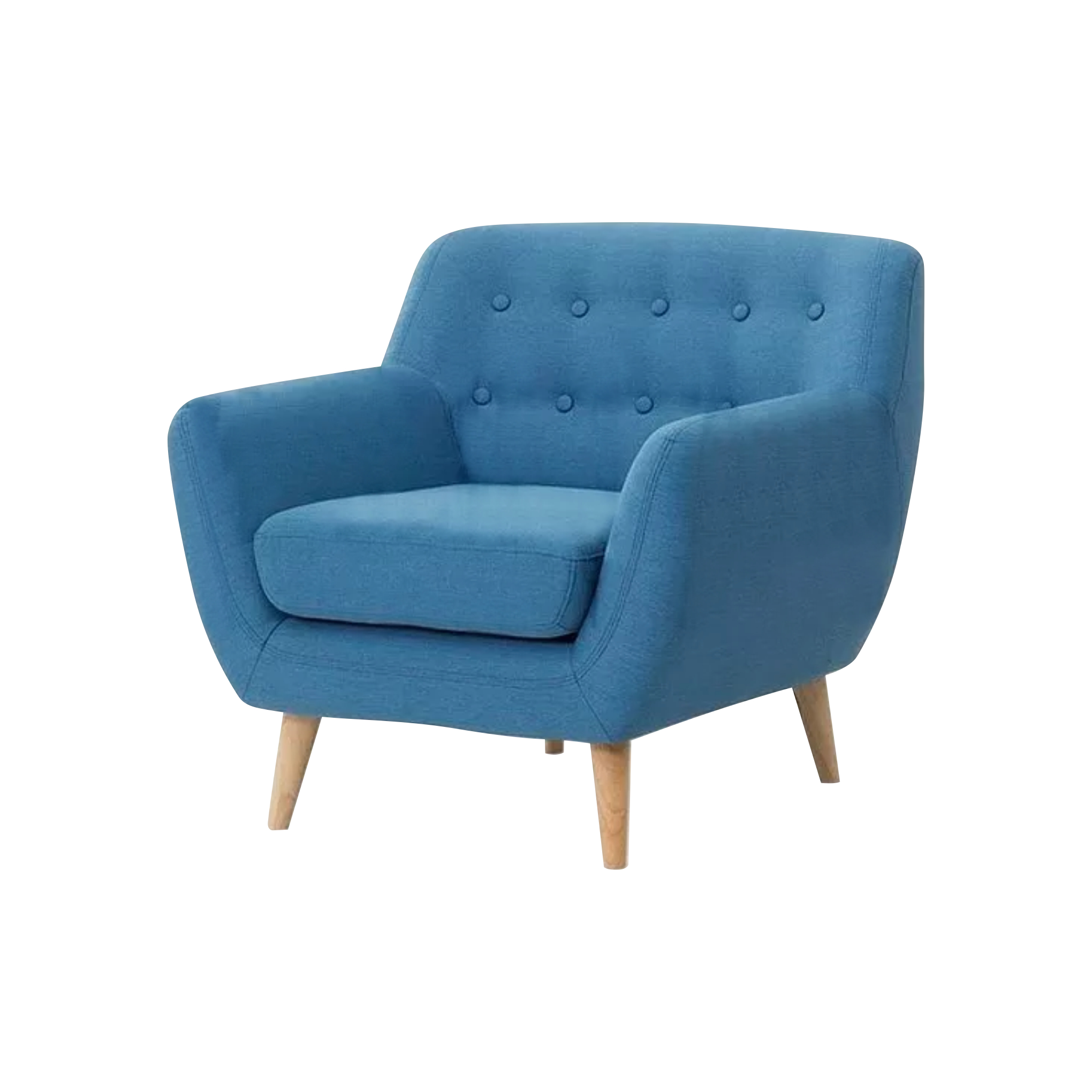 Sillón Nórdico Vintage Un Cuerpo Lino Alpha Antidesgarros