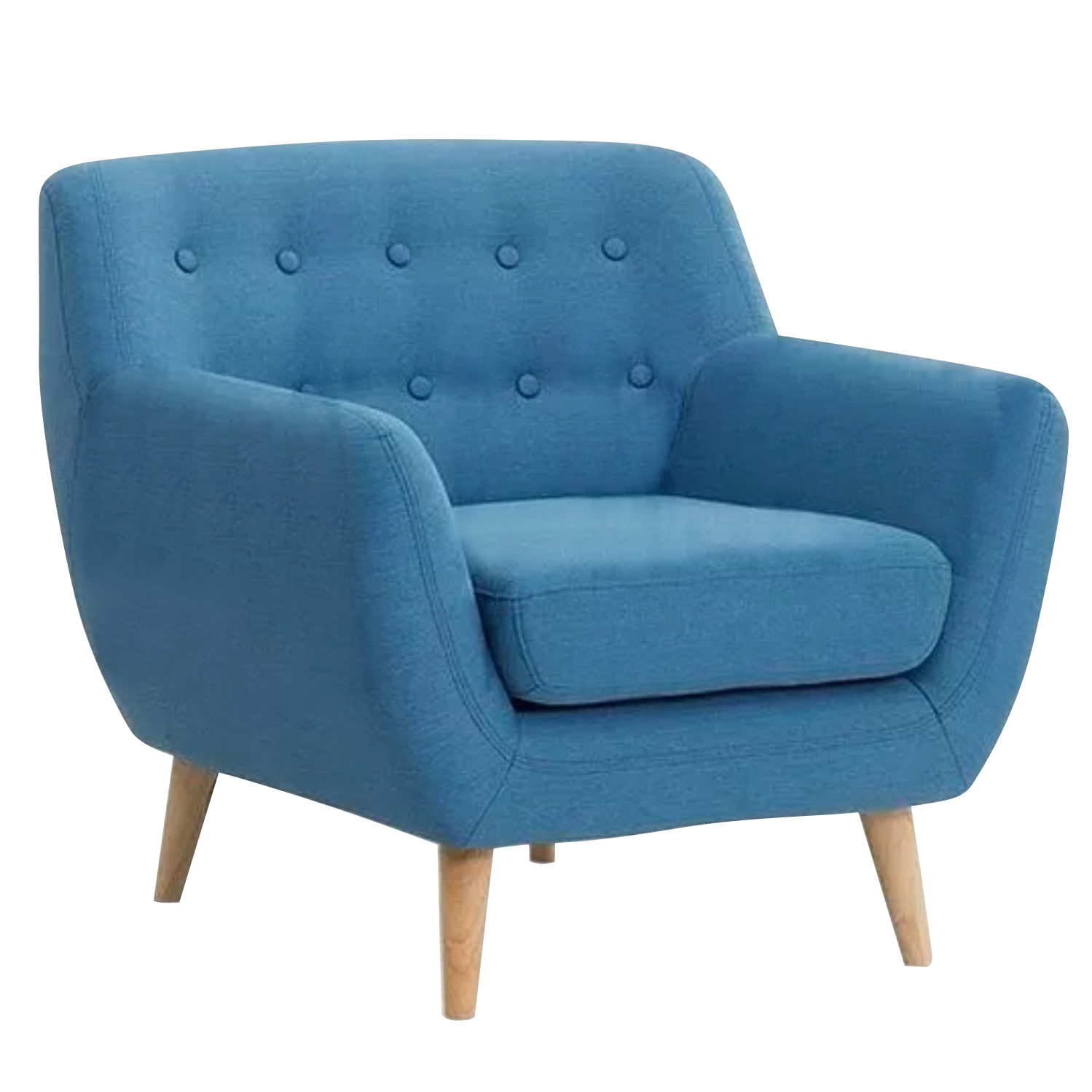 Sillón Nórdico Vintage Un Cuerpo Lino Alpha Antidesgarros