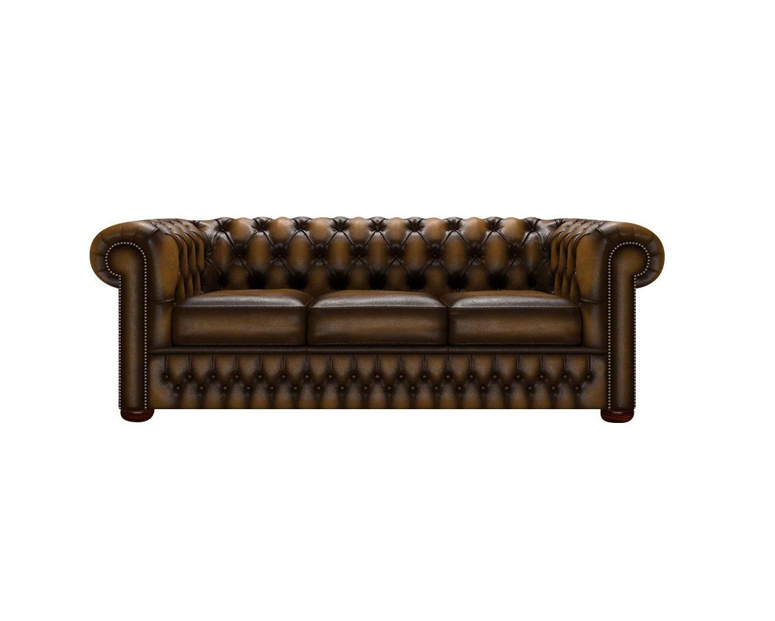 Sillón Chesterfield 3 Cuerpos Cuero 100% Vacuno