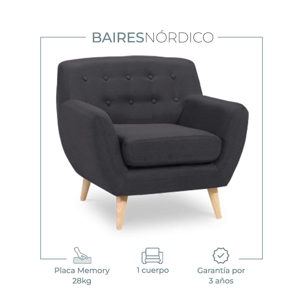 Sillón Nórdico Un Cuerpo